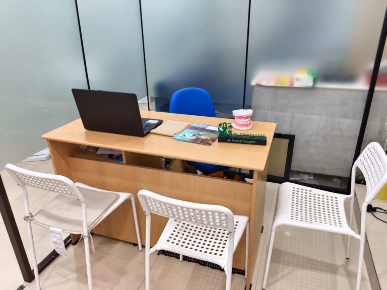 Consultation desk at Yashodhar Dental Clinic